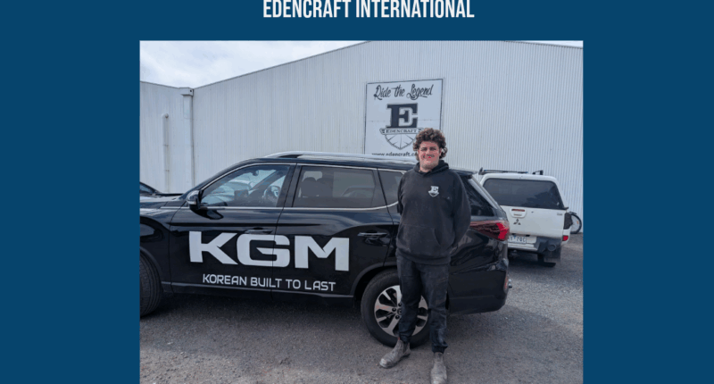 Andrew Jones, marine mechanical apprentice at Edencraft International